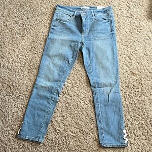 LOFT Light Blue Skinny Crop Jeans NWT
